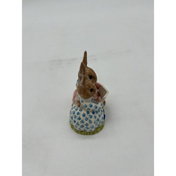 Bunnykins Royal Doulton Rabbit Storytime Figurine DB 9 Golden Jubilee 1984 LE - Picture 4 of 5